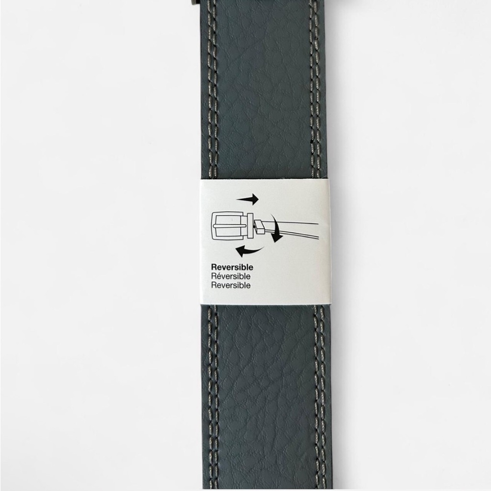 New With Tags Nike Men’s Reversible Belt (black and grey) Size XL (42-44) - Picture 4 of 7